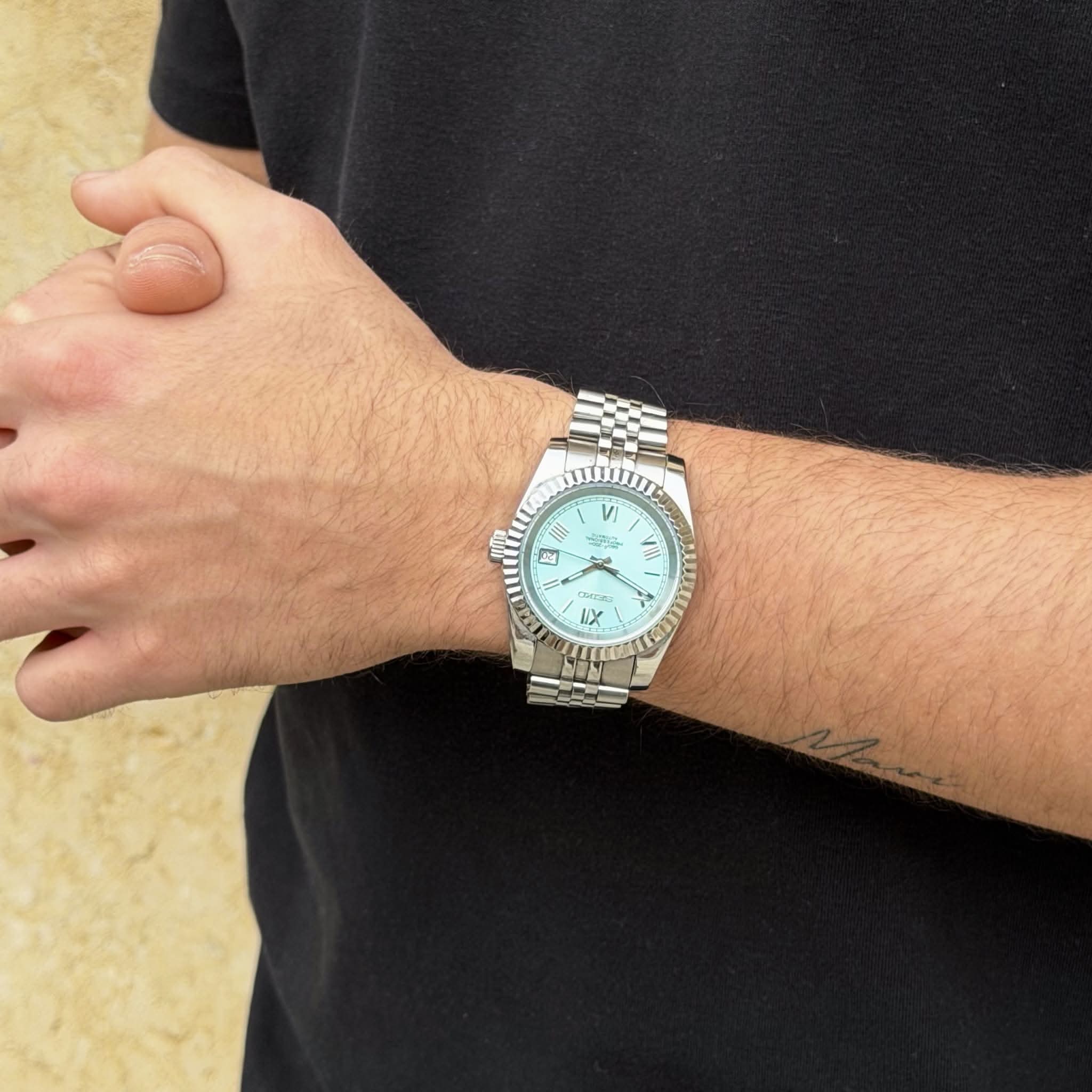 Datejust Mod - Roman Baby Blue - Image 3