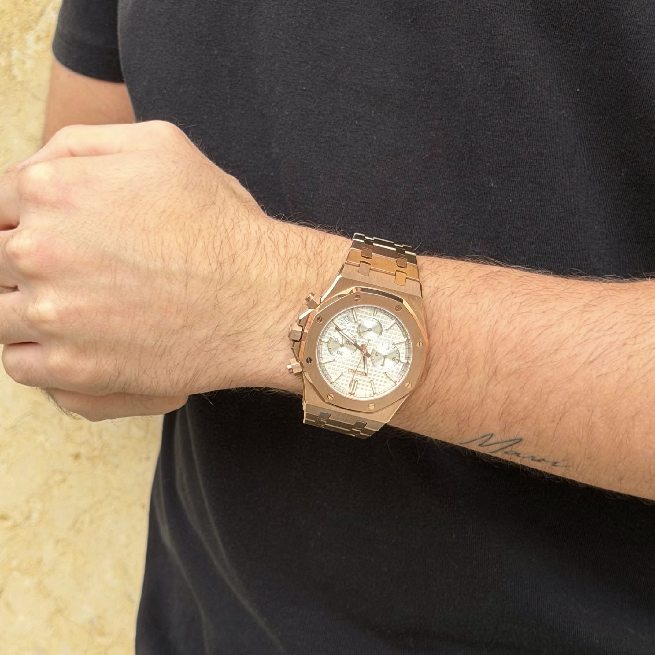 Royal Oak Chrono Mod - Rose Gold White - Image 3