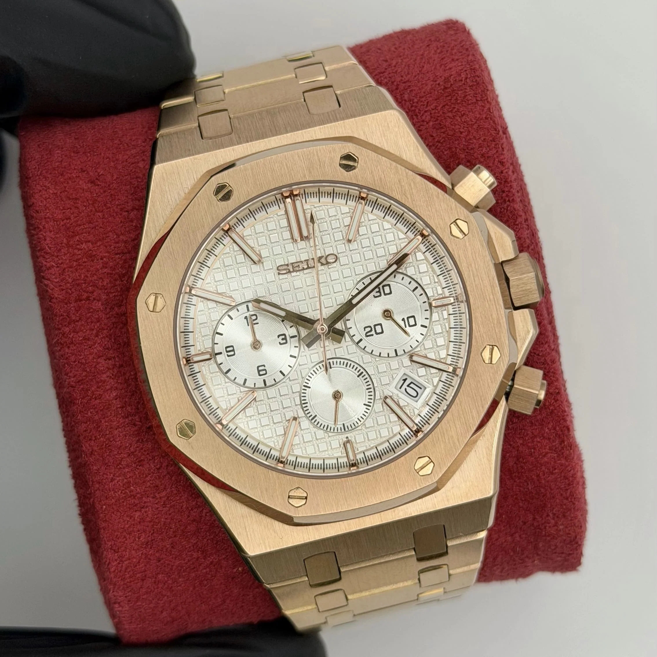 Royal Oak Chrono Mod - Rose Gold White - Image 6