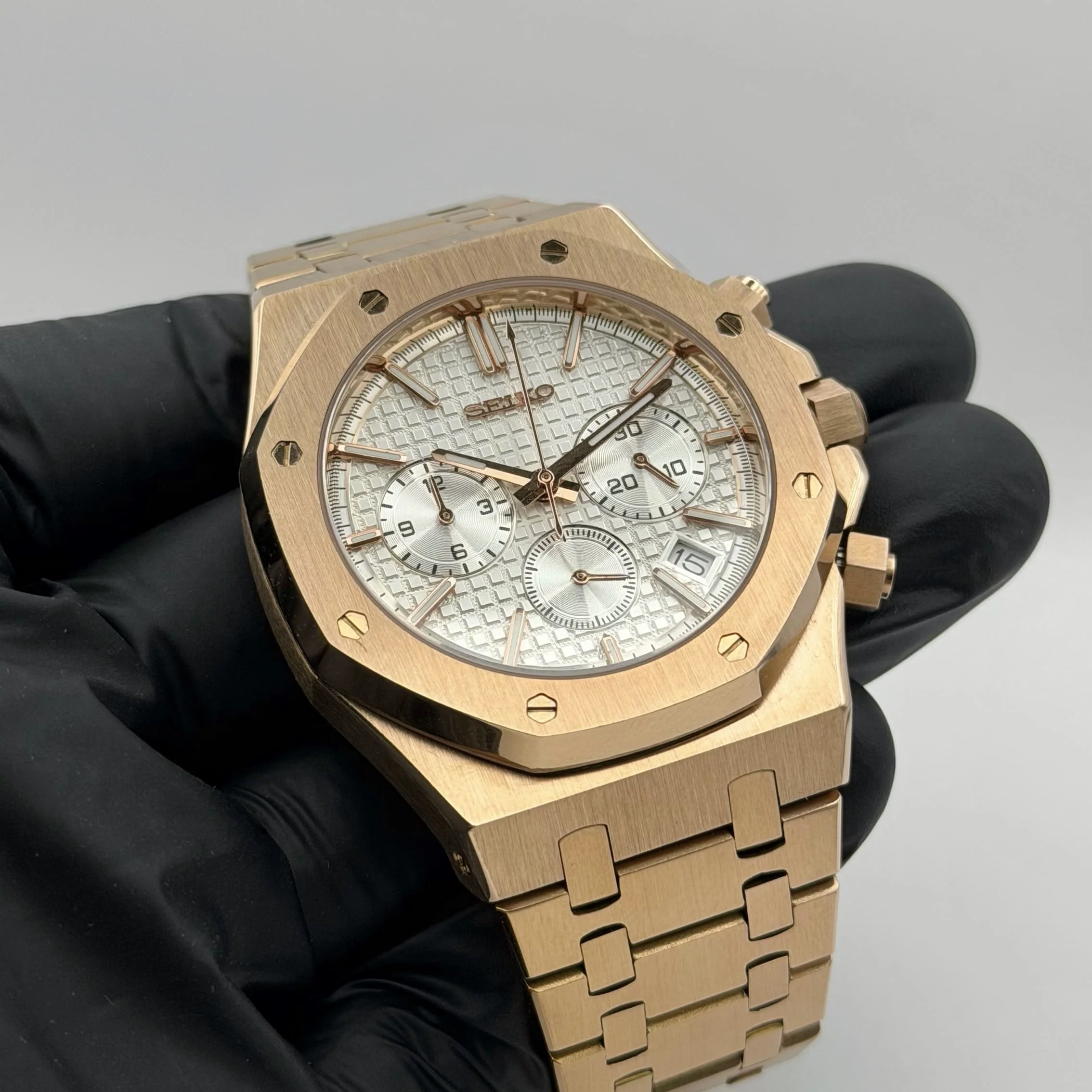 Royal Oak Chrono Mod - Rose Gold White - Image 7